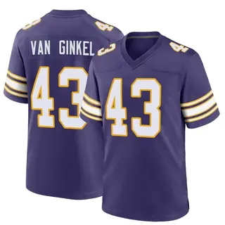 Minnesota Vikings Men's Andrew Van Ginkel Game Classic Jersey - Purple