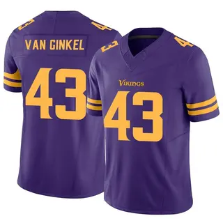 Minnesota Vikings Men's Andrew Van Ginkel Limited Alternate Vapor F.U.S.E. Jersey - Purple