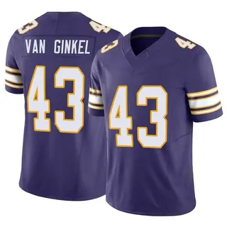 Minnesota Vikings Men's Andrew Van Ginkel Limited Classic Vapor F.U.S.E. Jersey - Purple