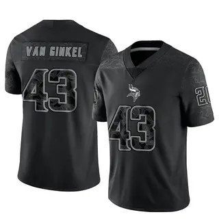 Minnesota Vikings Men's Andrew Van Ginkel Limited Reflective Jersey - Black