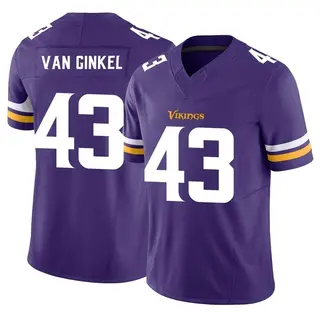 Minnesota Vikings Men's Andrew Van Ginkel Limited Vapor F.U.S.E. Jersey - Purple