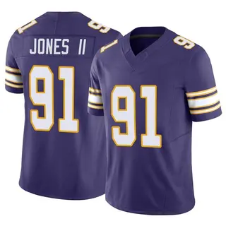 Minnesota Vikings Men's Pat Jones II Limited Classic Vapor F.U.S.E. Jersey - Purple