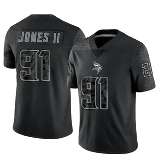 Minnesota Vikings Men's Pat Jones II Limited Reflective Jersey - Black