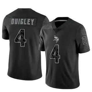 Minnesota Vikings Men's Ryan Quigley Limited Reflective Jersey - Black