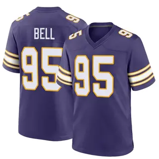 Minnesota Vikings Men's Travis Bell Game Classic Jersey - Purple