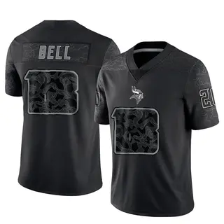 Minnesota Vikings Men's Travis Bell Limited Reflective Jersey - Black