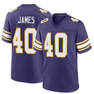 Minnesota Vikings Men's Ty James Game Classic Jersey - Purple