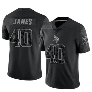 Minnesota Vikings Men's Ty James Limited Reflective Jersey - Black