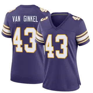 Minnesota Vikings Women's Andrew Van Ginkel Game Classic Jersey - Purple