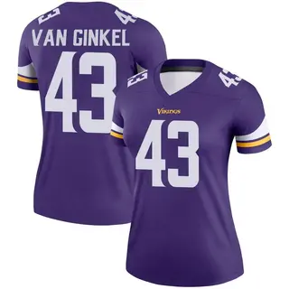 Minnesota Vikings Women's Andrew Van Ginkel Legend Jersey - Purple