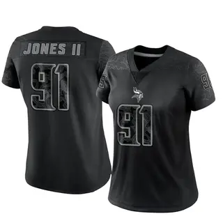 Minnesota Vikings Women's Pat Jones II Limited Reflective Jersey - Black