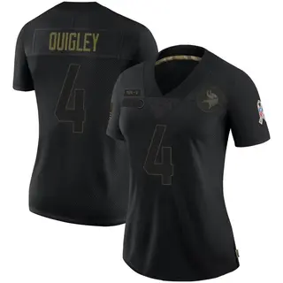 Minnesota Vikings Women's Ryan Quigley Limited 2020 Salute To Service Jersey - Black