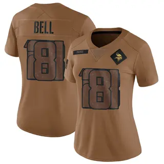 Minnesota Vikings Women's Travis Bell Limited 2023 Salute To Service Jersey - Brown