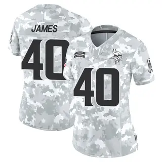 Minnesota Vikings Women's Ty James Limited 2024 Salute to Service Jersey - Arctic Camo