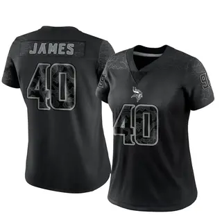 Minnesota Vikings Women's Ty James Limited Reflective Jersey - Black