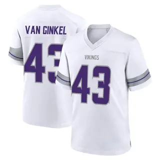 Minnesota Vikings Youth Andrew Van Ginkel Game Alternate Jersey - White