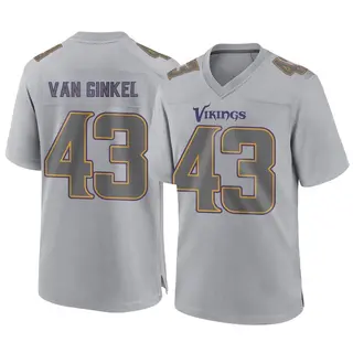 Minnesota Vikings Youth Andrew Van Ginkel Game Atmosphere Fashion Jersey - Gray