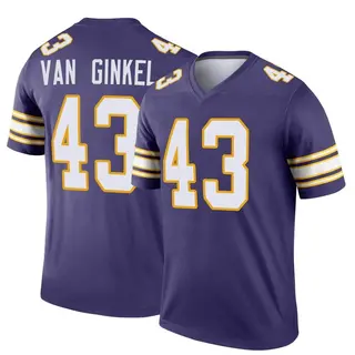 Minnesota Vikings Youth Andrew Van Ginkel Legend Classic Jersey - Purple