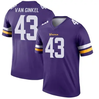 Minnesota Vikings Youth Andrew Van Ginkel Legend Jersey - Purple