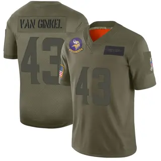 Minnesota Vikings Youth Andrew Van Ginkel Limited 2019 Salute to Service Jersey - Camo