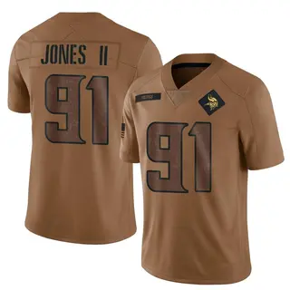 Minnesota Vikings Youth Pat Jones II Limited 2023 Salute To Service Jersey - Brown