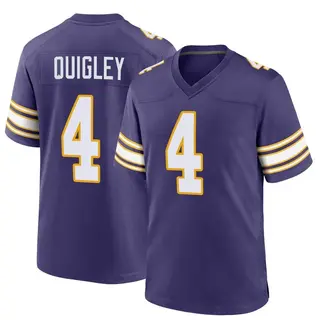 Minnesota Vikings Youth Ryan Quigley Game Classic Jersey - Purple