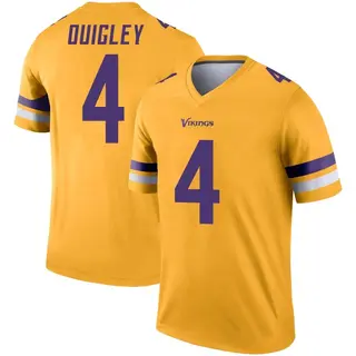 Minnesota Vikings Youth Ryan Quigley Legend Inverted Jersey - Gold