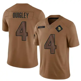 Minnesota Vikings Youth Ryan Quigley Limited 2023 Salute To Service Jersey - Brown