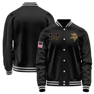 Minnesota Vikings Youth Salute to Service Sideline Performance Jacket - Black