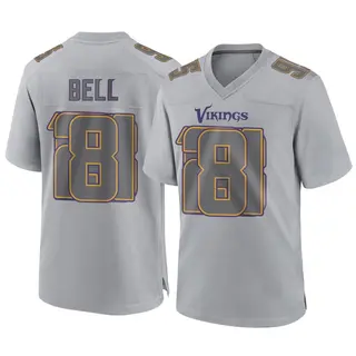 Minnesota Vikings Youth Travis Bell Game Atmosphere Fashion Jersey - Gray