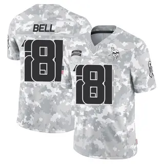 Minnesota Vikings Youth Travis Bell Limited 2024 Salute to Service Jersey - Arctic Camo