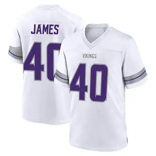 Minnesota Vikings Youth Ty James Game Alternate Jersey - White